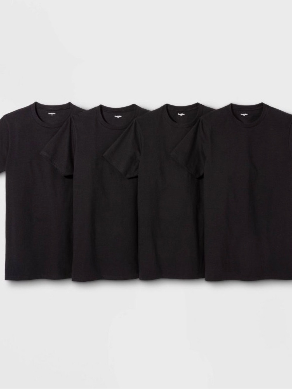 Goodfellow & Co Black Short Sleeve Crew Neck T-Shirt Pack